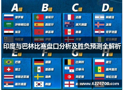 印度与巴林比赛盘口分析及胜负预测全解析